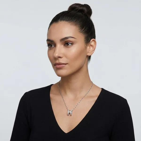 AMRITRATAN_Silver_Finish_Initial_'H'_Pendant_Necklace_for_Women_&_Girls_|_Minimalist_CZ_Letter_Pendant_Stainless_Steel_Jewellery_|_Everyday,_Office_&_Gift_Wear