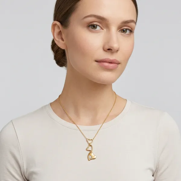 AMRITRATAN_Gold_Plated_Triple_Heart_Pendant_Necklace_for_Women_&_Girls_|_Minimalist_Stainless_Steel_Chain_Necklace_|_Daily_Wear,_Party_&_Gift_Jewellery