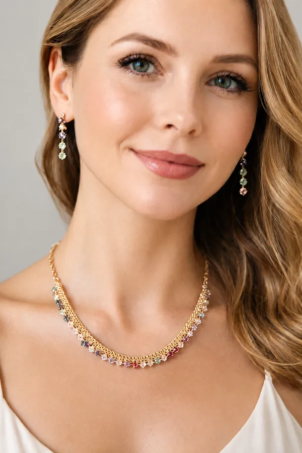 Multicolour_American_Diamond_Pastel_Stone_Necklace_Set_For_Women