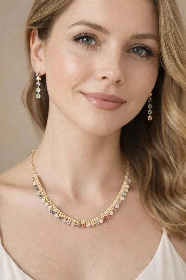 Multicolour_American_Diamond_Pastel_Stone_Necklace_Set_For_Women