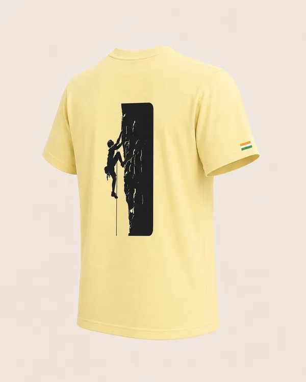 Olive_Green_Graphic_T-Shirt_-_Climber_-_Ivory