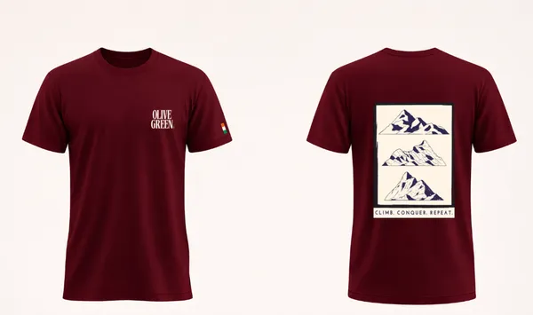 Olive_Green_Graphic_T-Shirt_-_CCR_-_Cabernet_Red
