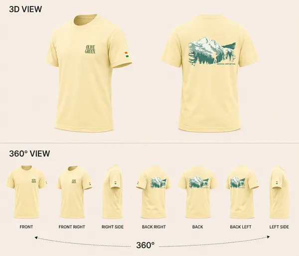Olive_Green_Graphic_T-Shirt_-_The_Mission_-_Ivory