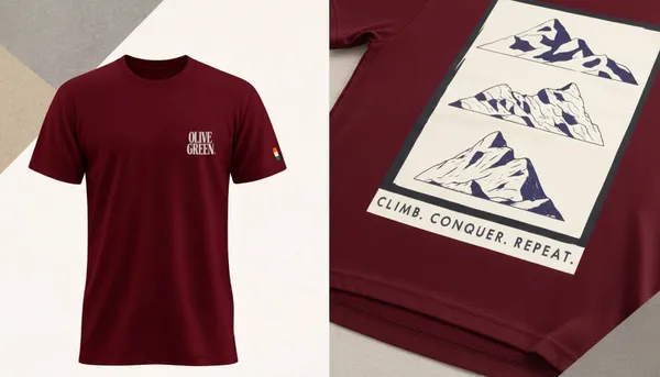 Olive_Green_Graphic_T-Shirt_-_CCR_-_Cabernet_Red