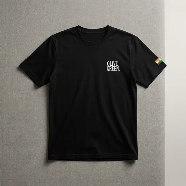 Olive_Green_Graphic_T-Shirt_-_Camp_Fire_-_Z_Black