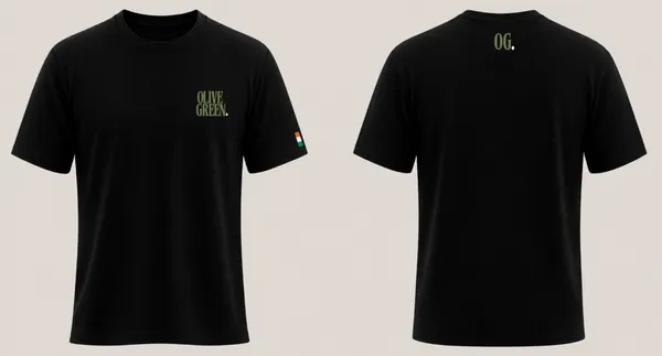 Olive_Green._T-Shirt_-_Crew_-_Z_Black