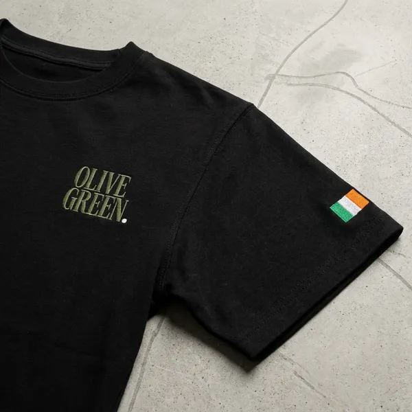 Olive_Green._T-Shirt_-_Crew_-_Z_Black