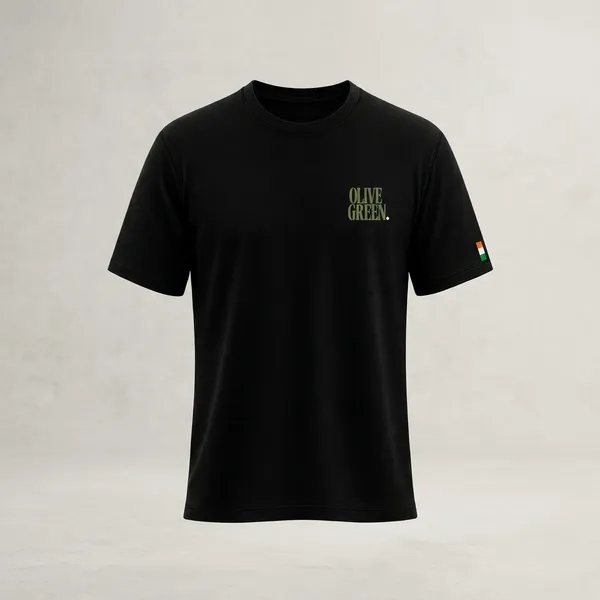 Olive_Green._T-Shirt_-_Crew_-_Z_Black