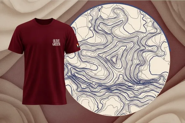 Olive_Green_Graphic_T-Shirt_-_Mount_EverestC_-_Cabernet_Red
