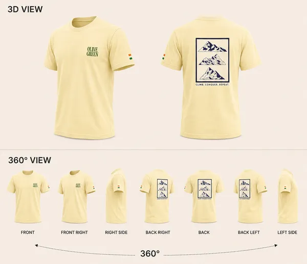 Olive_Green_Graphic_T-Shirt_-_CCR_-_Ivory