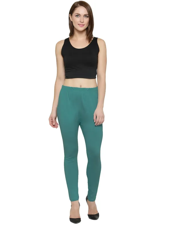 Blue_Cotton_Leggings_For_Women