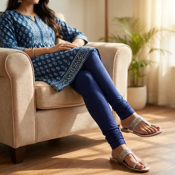 Navy_Cotton_Leggings_For_Women