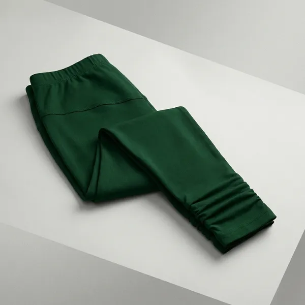 Green_Cotton_Leggings_For_Women