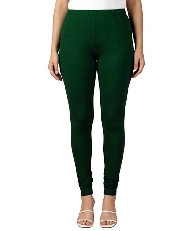 Green_Cotton_Leggings_For_Women