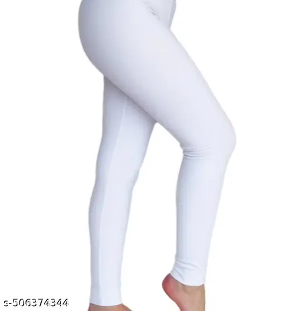 White_Cotton_Leggings_For_Women