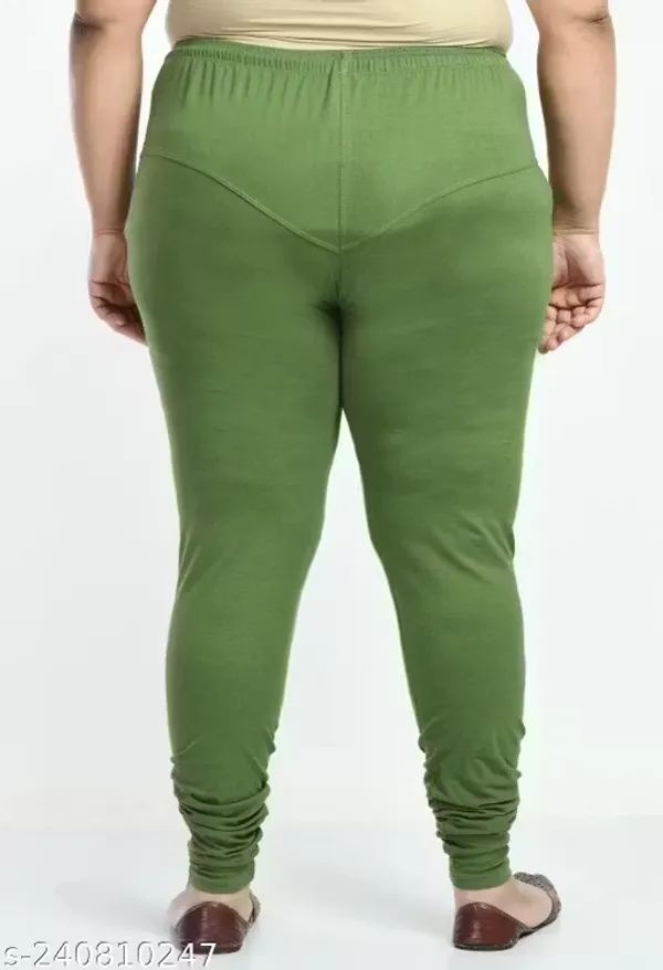 Green_Cotton_Leggings_For_Women
