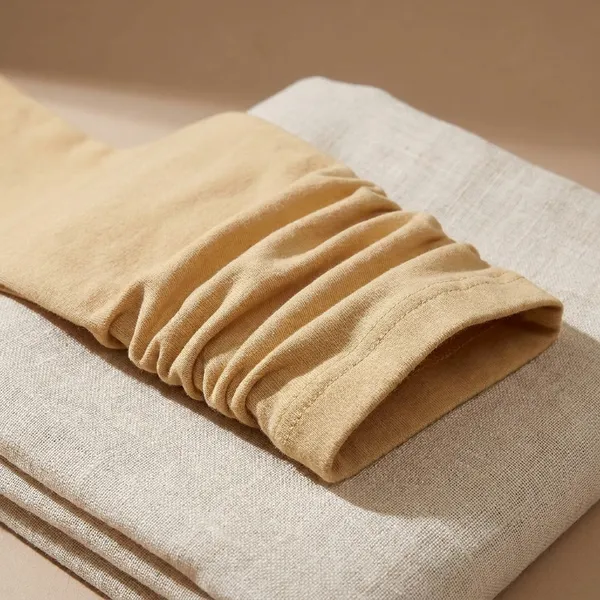 Beige_Cotton_Leggings_For_Women