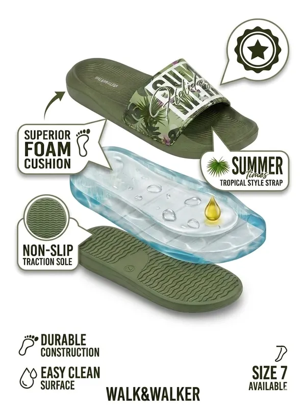Olive_Stylish_Casual_Slip_On_Slides_For_Men