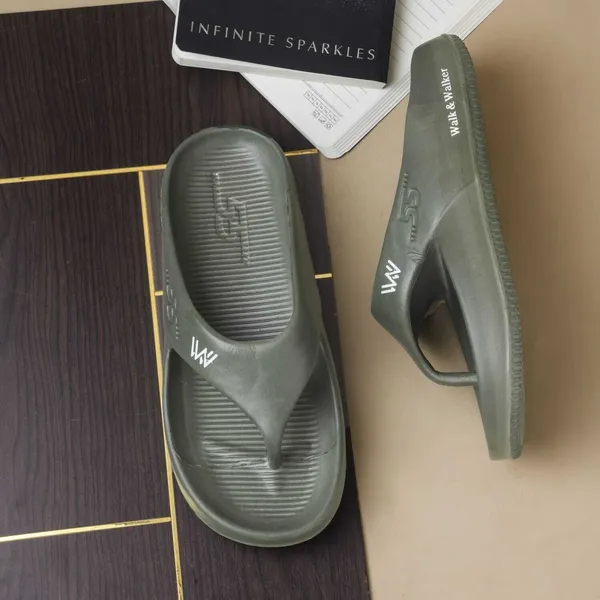 Olive_Green_Stylish_Casual_Slippers_For_Men