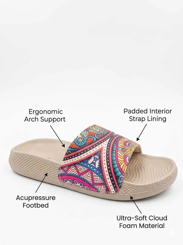 Beige_And_Multicolor_Stylish_Casual_Slip_On_Flip_Flops_For_Women