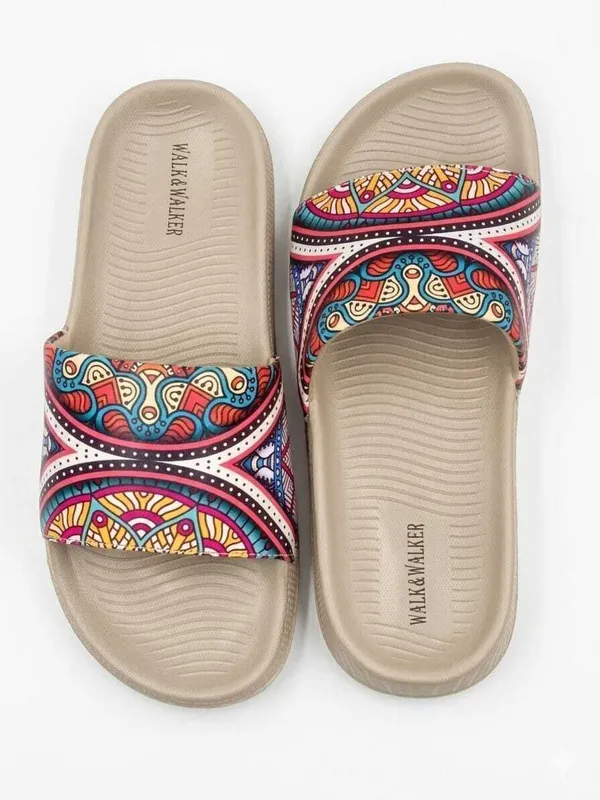 Beige_And_Multicolor_Stylish_Casual_Slip_On_Flip_Flops_For_Women
