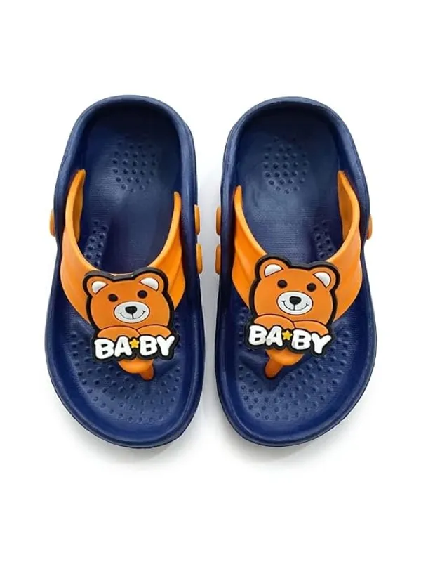 WALK_&_WALKER_Kids_Navy_Slippers_for_Boys_&_Girls_|_Cute_Teddy_Bear_Cartoon_Design_EVA_Sleeper_|_Lightweight_Soft_Comfortable_Slip-On_Footwear_for_Toddlers_&_Kids