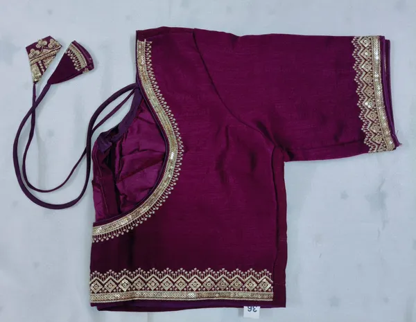 Purple_Vichitra_Silk_Gold_Border_Embroidered_Blouse_For_Women