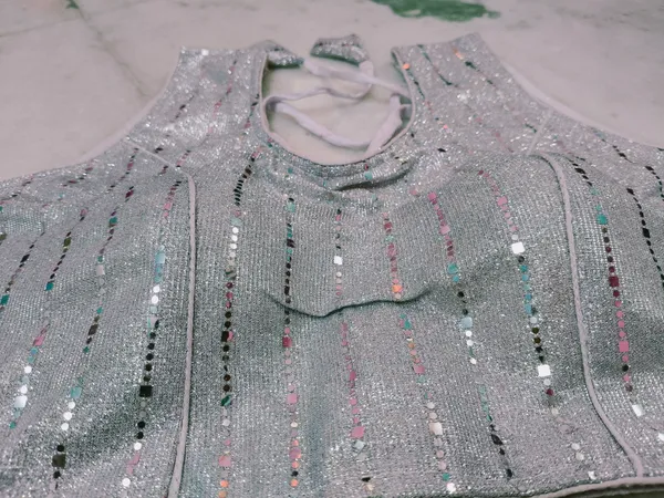 Silver_Vichitra_Silk_Sleeveless_Sequin_Embellished_Blouse_For_Women