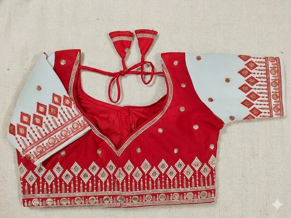 Red_White_Cotton_Embroidered_Heart_Back_Opening_Blouse_For_Women