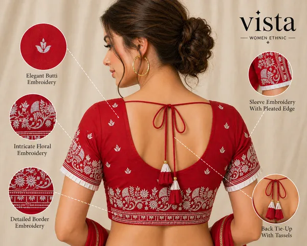 Red_Cotton_Floral_Embroidered_Tie-Up_Choli_For_Women
