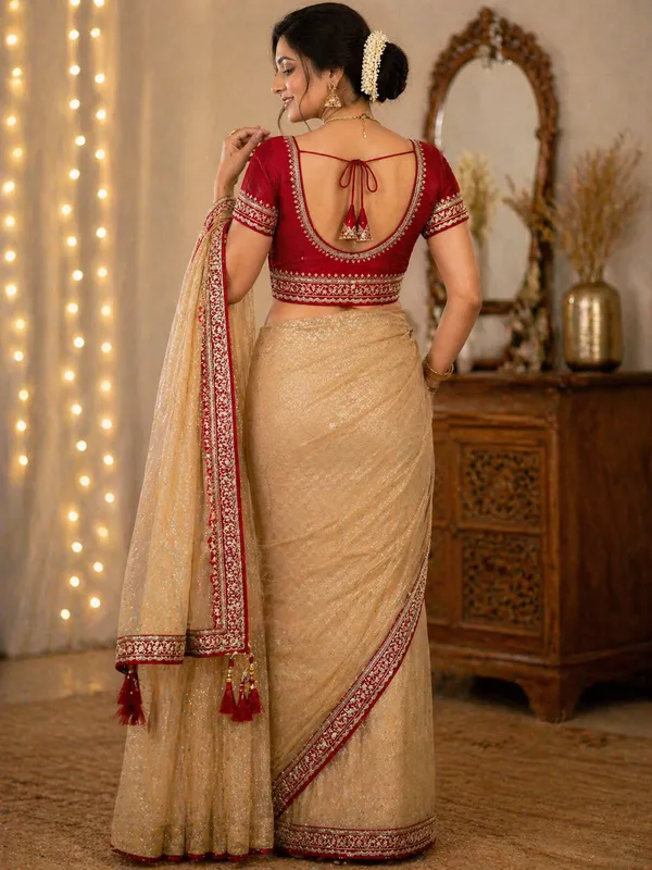 Maroon_Vichitra_Silk_Golden_Zari_Embroidered_Blouse_For_Women