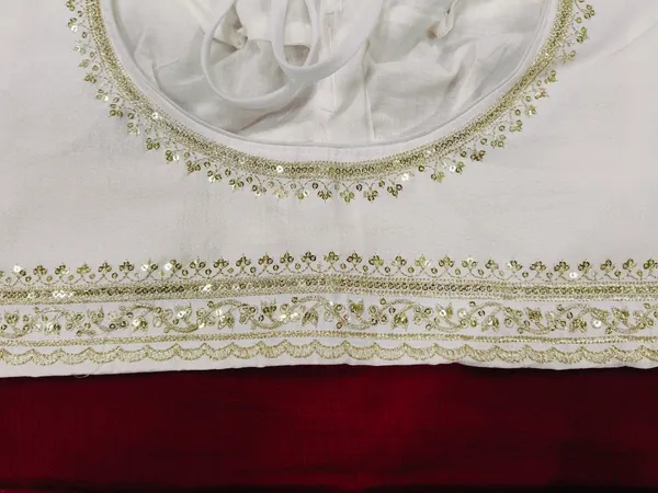 White_Vichitra_Silk_Embroidered_Blouse_For_Women