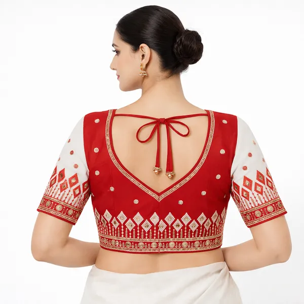Red_White_Cotton_Embroidered_Heart_Back_Opening_Blouse_For_Women
