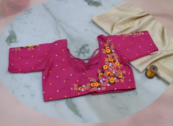 Magenta_Pink_Cotton_Embroidered_Blouse_For_Women