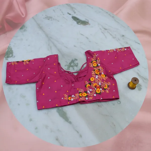 Magenta_Pink_Cotton_Embroidered_Blouse_For_Women