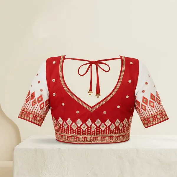 Red_White_Cotton_Embroidered_Heart_Back_Opening_Blouse_For_Women