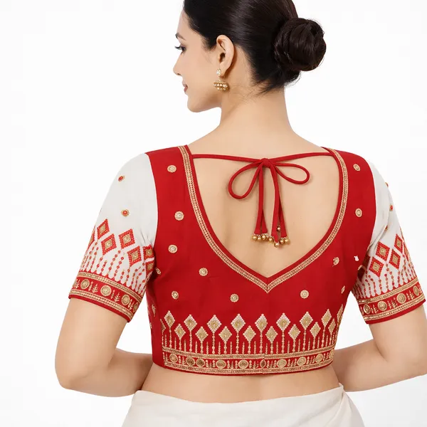 Red_White_Cotton_Embroidered_Heart_Back_Opening_Blouse_For_Women