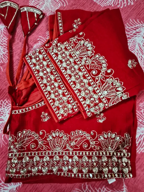 Pink_Vichitra_Silk_Silver_Embroidered_Saree_Blouse_For_Women