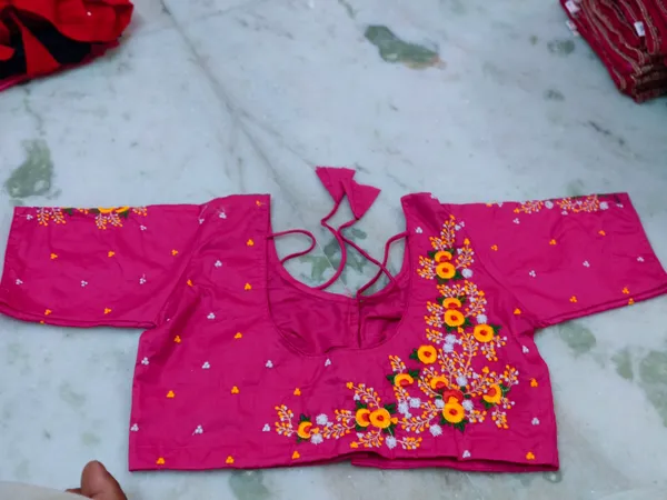 Magenta_Pink_Cotton_Embroidered_Blouse_For_Women
