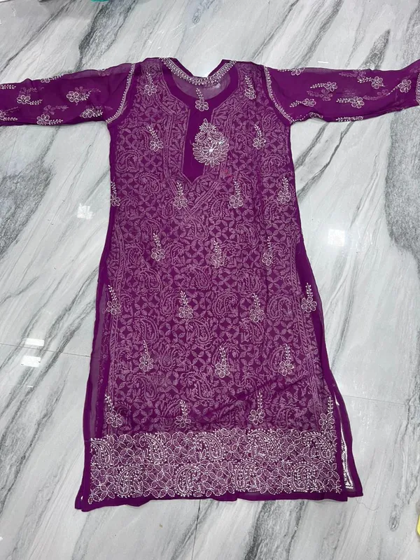 Purple_Faux_Georgette_Embroidered_Full_Sleeve_Kurti_For_Women