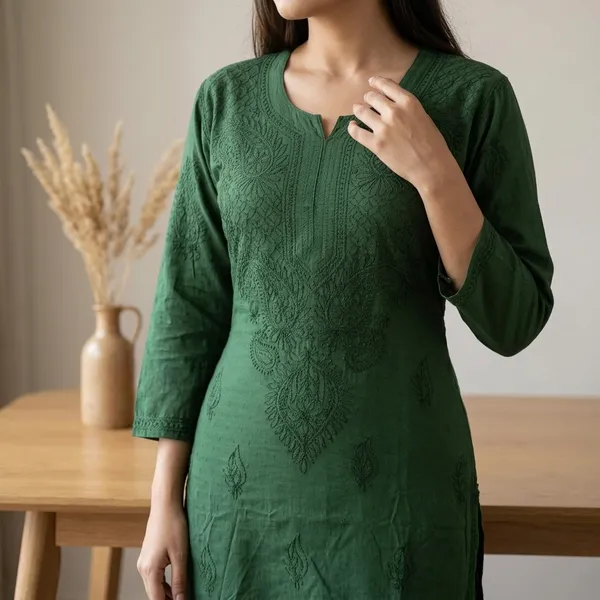 Green_Mul_Mul_Cotton_Kurti