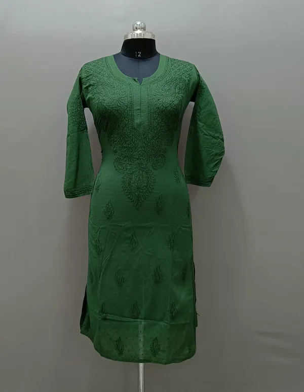 Green_Mul_Mul_Cotton_Kurti