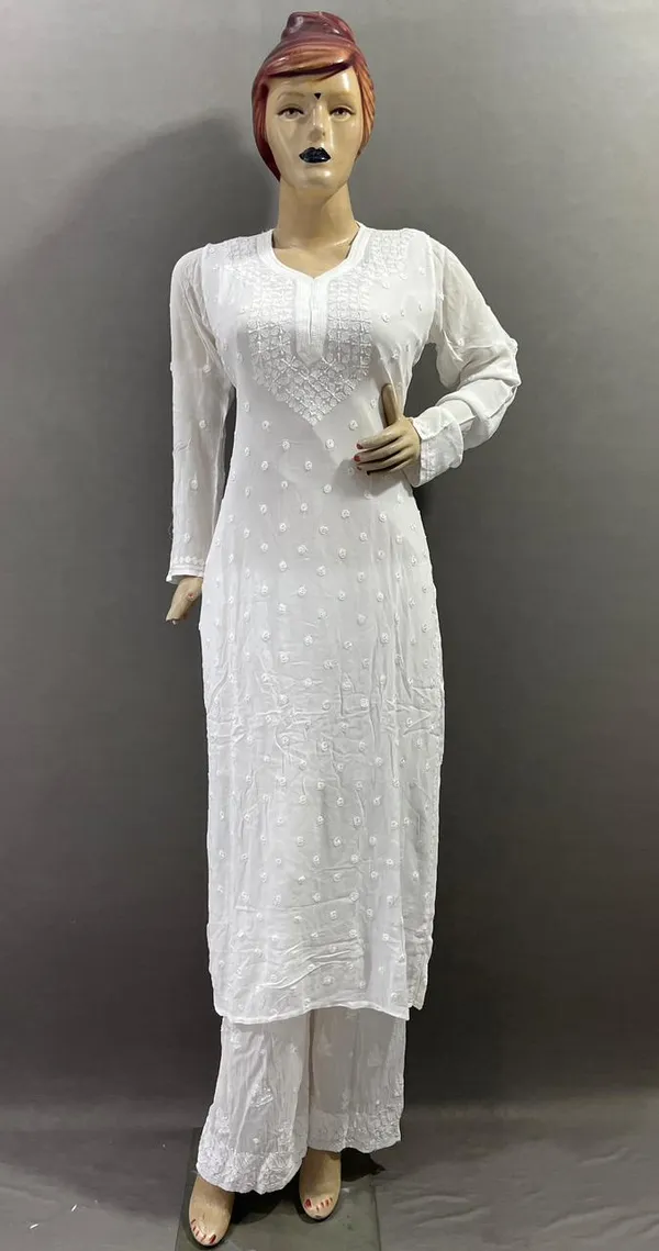 White_Viscose_Kurta_Palazzo_Set