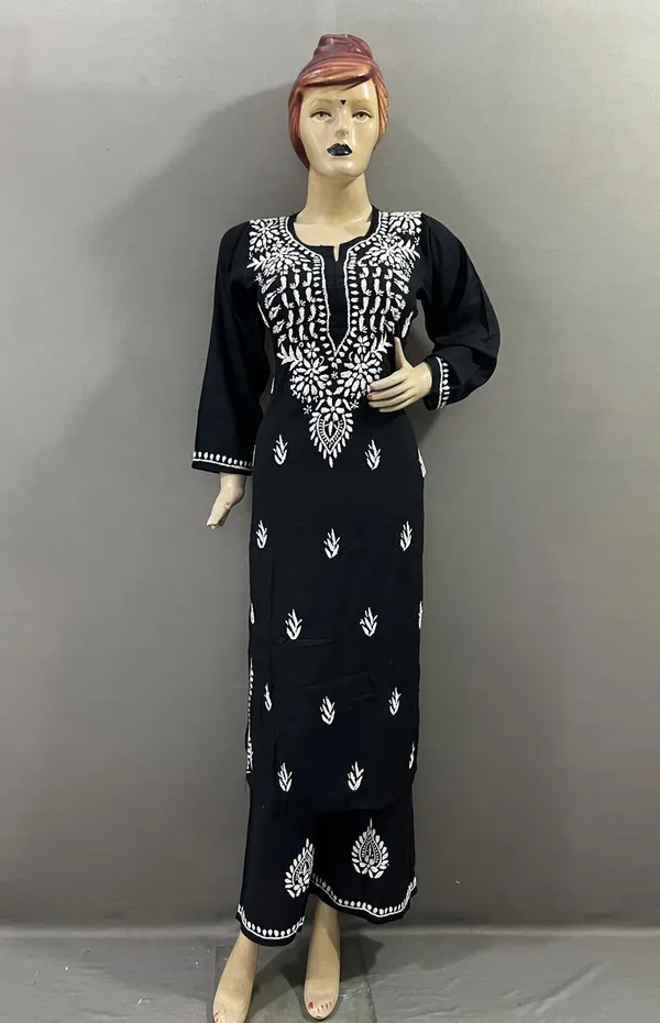 Black_Modal_Kurta_With_Palazzo_Set