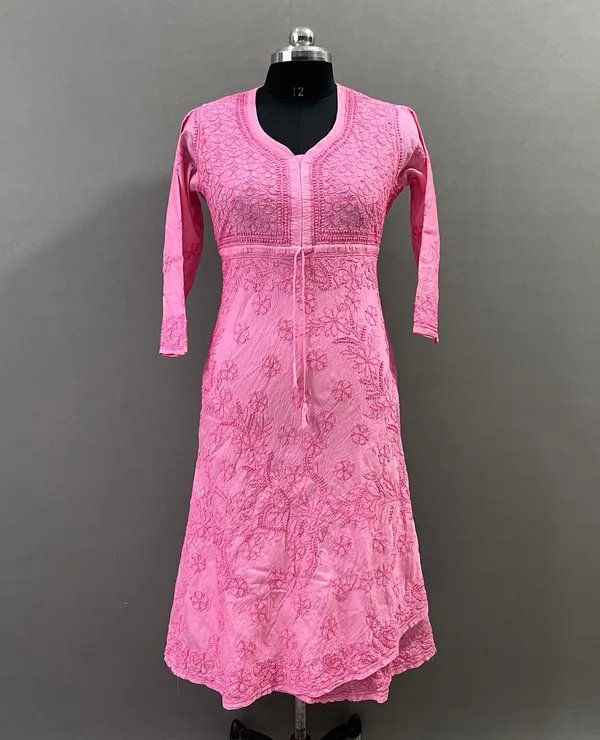 Pink_Cotton_Embroidered_Kurti