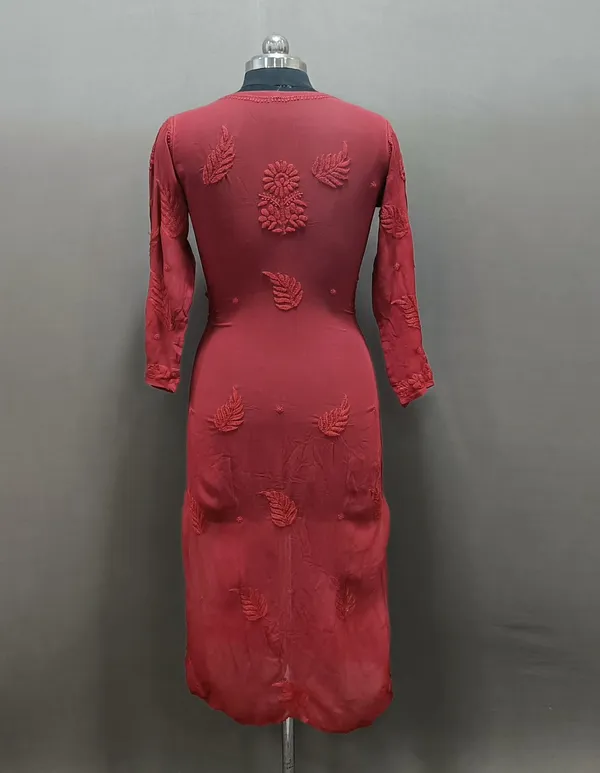 Maroon_Viscose_Ethnic_Dress