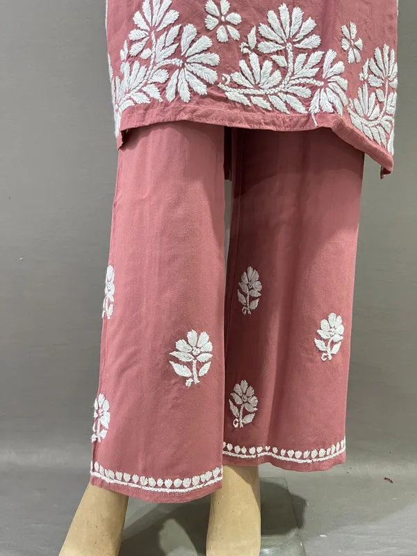 Dusty_Pink_Rayon_Kurta_Palazzo_Set