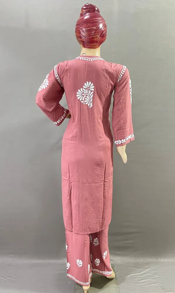 Dusty_Pink_Rayon_Kurta_Palazzo_Set