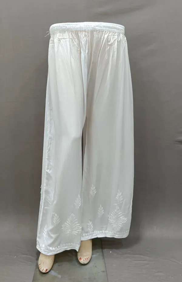 White_Cotton_Embroidered_Floral_Palazzo_Pants