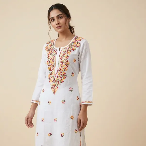 White_Cotton_Kurti